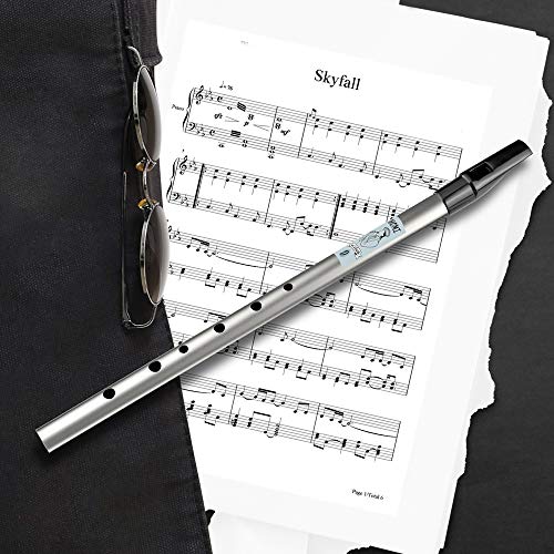Loijon 6 Holes Tin Whistle Tradicional Irlandês Penny Whistle Material Musical Instrumento Musical p