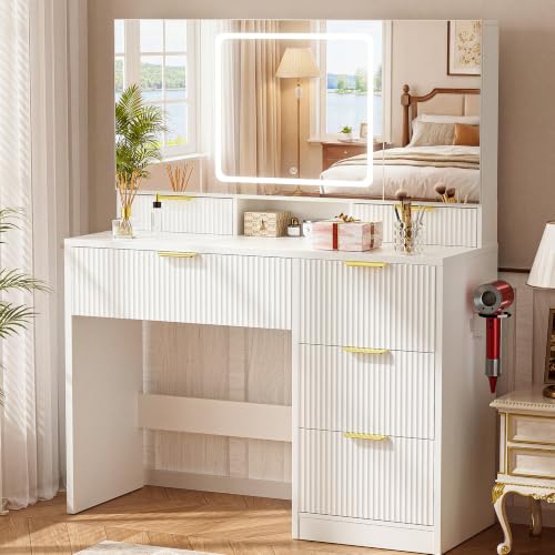 Image of COMHOMA Office Chair Ergonomic Desk Chair Mesh Computer Chair with Flip Up Armrest,Mid Back Task Home Office Chair,Swivel Chair with Smooth Casters,White&Black