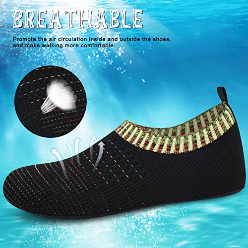 Image of ANLUKE Womens Mens Water Shoes Barefoot Quick-Dry Aqua Socks for Beach Swim Surf Water Sport
