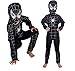Costume Uomo Ragno - Travestimento - Carnevale - Halloween - Super eroe - Nero - Bambino - Taglia S - 3-4 anni - Idea regalo per natale e compleanno