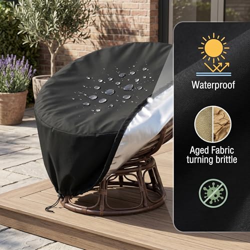 Funda de cojín para Silla de exterior en color negro 3