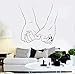 Produktbild Tianpengyuanshuai Vinyl Wandtattoo Liebespaar Hand romantische Raumaufkleber Familie Hauptdekoration Liebe Hand Wandaufkleber mural42X43cm