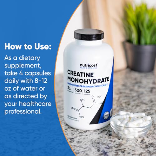 Nutricost Creatine Monohydrate Capsules