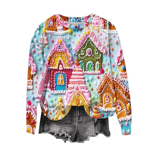 Pulli Weihnachten Damen.Winter Oversized Warme Vintage Weihnachten...