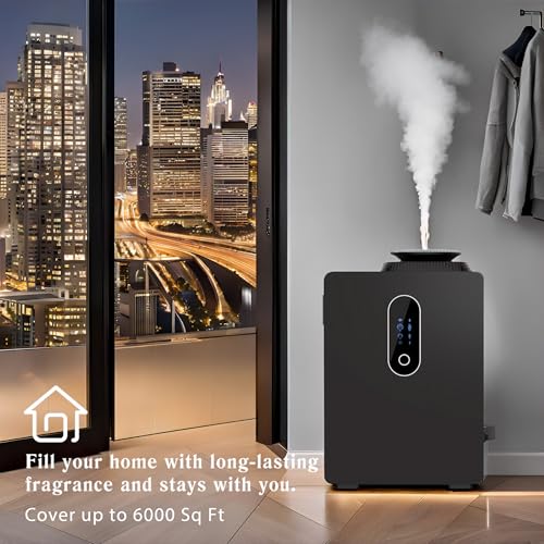 2025 Upgraded HVAC Scent Diffuser Machine 1000ML, Scent Air Machine with WiFi for Home, Hotel Diffuser Coverage 6000 Sq.Ft, Waterless Cold Air Aromatherapy Essential Oil Diffuser for Large Room