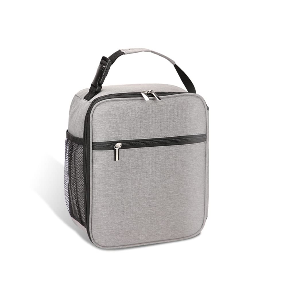 Lunchbag Insulated Waterproof Portable Picnic Insulated Food Storage Box Tote Lunch Bag Cooler Bag for Family Camping Beach BBQ Fishing Off-grey