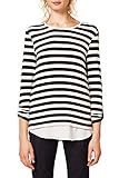  ESPRIT Collection Damen 998EO1K806 Langarmshirt, Schwarz (Black 001), X-Small