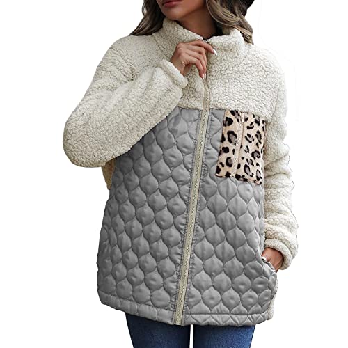 Veste en peluche pour femme idéale pour vos sorties et balades en hiver