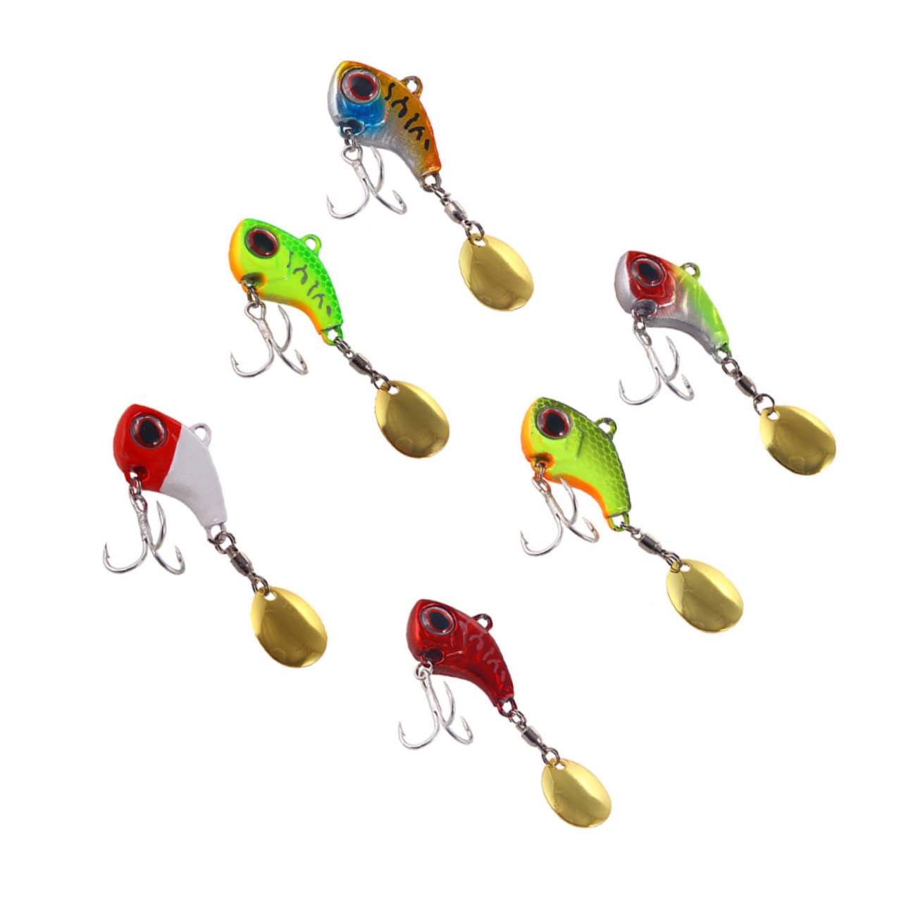 Supvox 18 STK nützlicher Angelköder Harte Bassköder lebensechte Angelköder Harte Köder Angelausrüstung Bass lockt für einen Angler fischköder Anglerbedarf Angelzubehör