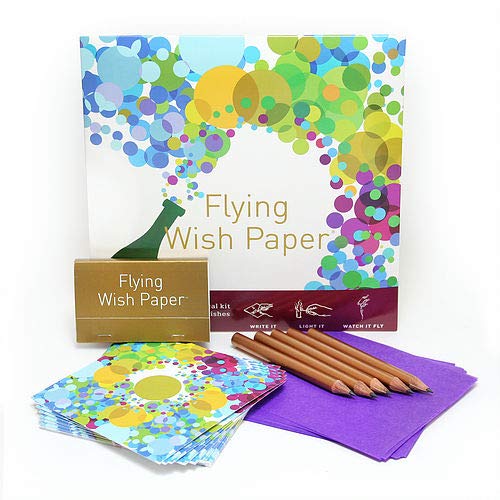 Flying Wish Paper WISHING KIT - Write it, Light it and Watch it Fly - Large Kits - Picture 16 of 47