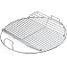 Produktbild GFTIME 54,6cm 7436 Grillrost Rund Klappbarem für Weber 57cm Holzkohlegrills, für Weber One-Touch, Performer, Bar-B-Kettle and Master-Touch, Gourmet BBQ, Grillroste Ersatz kugelgrill 57cm