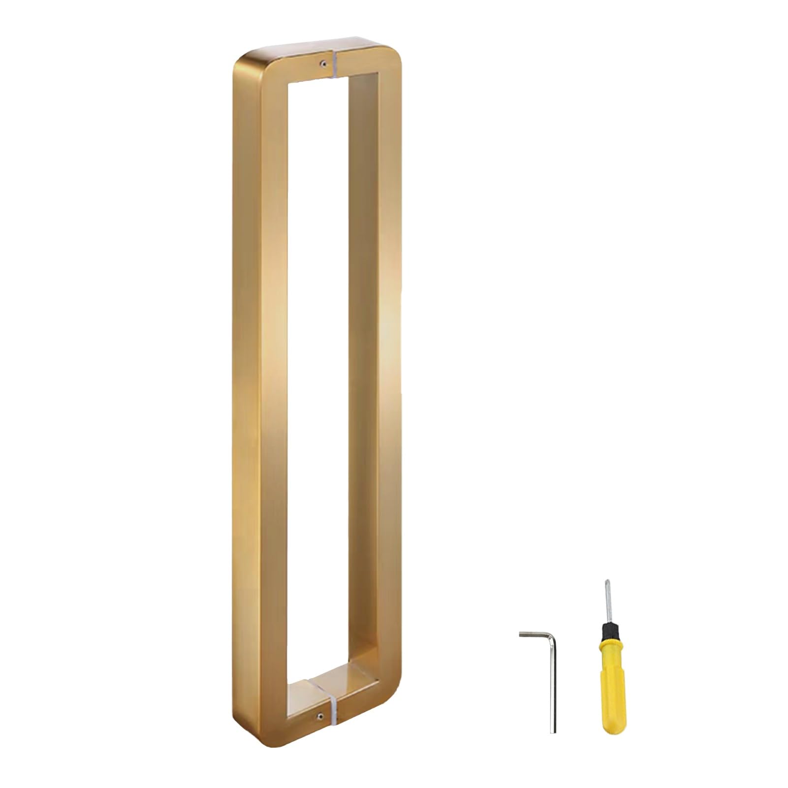 MXXQRHF Double Sided Sliding Door Handle for Wood & Glass - Metal Push Pull Handles for Home, Office & Store - Commercial Door Pull Handle (Gold, 72.5cm/28.5")