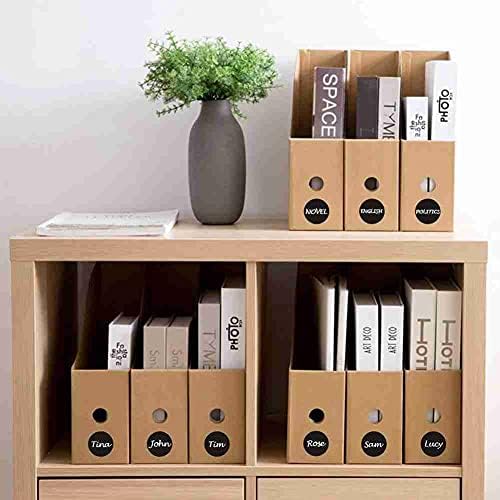 Kaikso-In Chalkboard Labels, 120pcs Round Removable Reusable Erasable Blackboard Stickers Kitchen Spice Jars Glass Bottle Organize Marker Office Storage Labels, 3cm