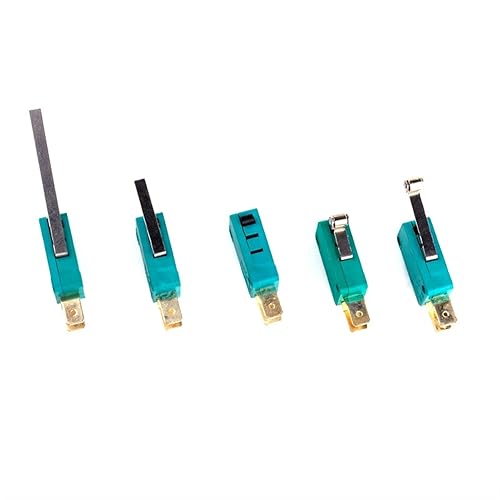 Miniatura 3 de Limit Switch Limit Switches 5Pcs Micro Limit Switches 16A 250V 125V NO+NC 6.3mm 3 Pins SPDT Micro Switch 28mm 52mm Arc Roller Lever Touch Switch
