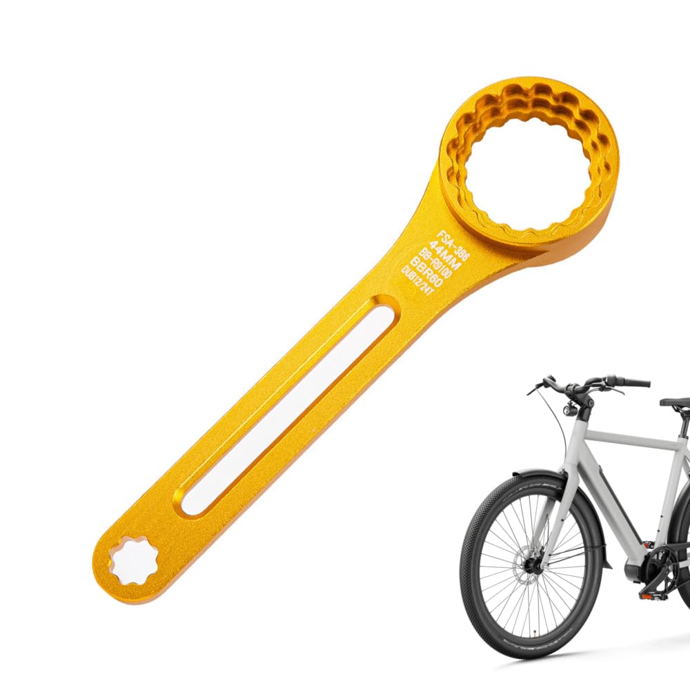 Carpjz Gold Bike Bottom Bracket Tool, Bicycle Bottom Bracket Removal Tool, Multifunctional Wrench For Mountain Road Bikes