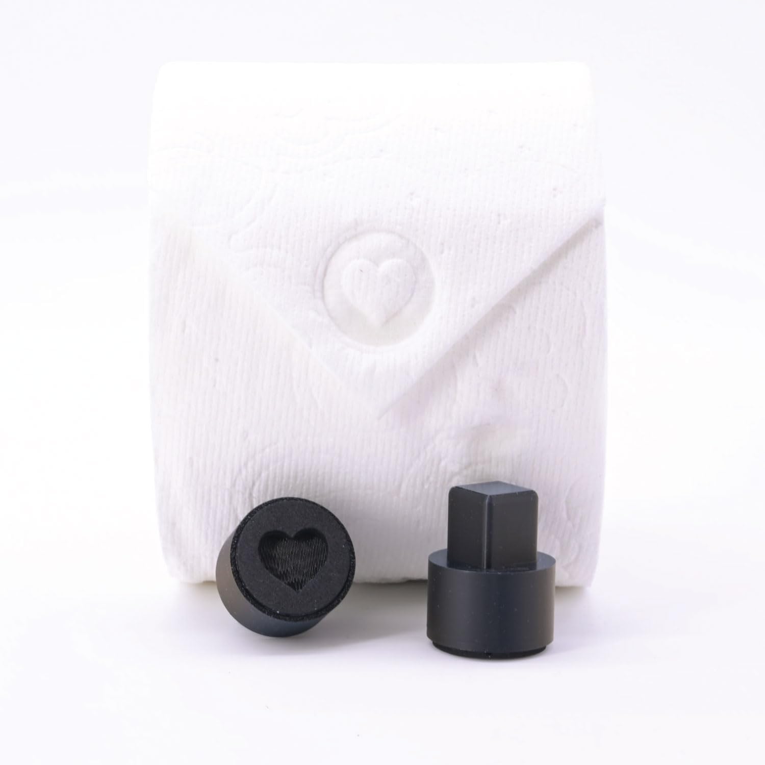 Toilet Paper Stamp Heart Shape – Create Beautifully Folded Toilet Paper for Guests, Vacation Rentals, Home Staging, House Keeping. Reusable Bathroom Decor
