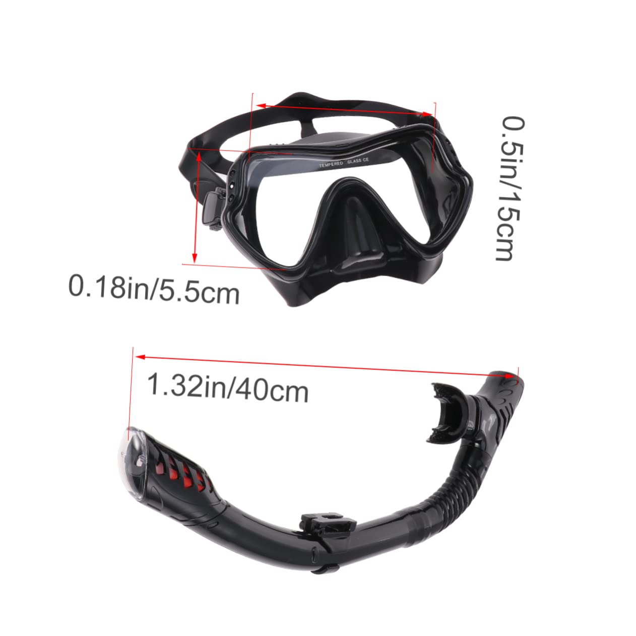 BESPORTBLE Silicone Snorkeling Mask Snorkel Set Defogger for Snorkel Mask Dive Mask and Snorkel Kit for Adults