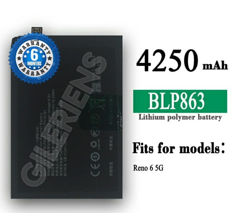 Image of Original BLP863 Battery for Oppo Reno 6 /5G Battery with 6 Month Warranty***(Z000280)