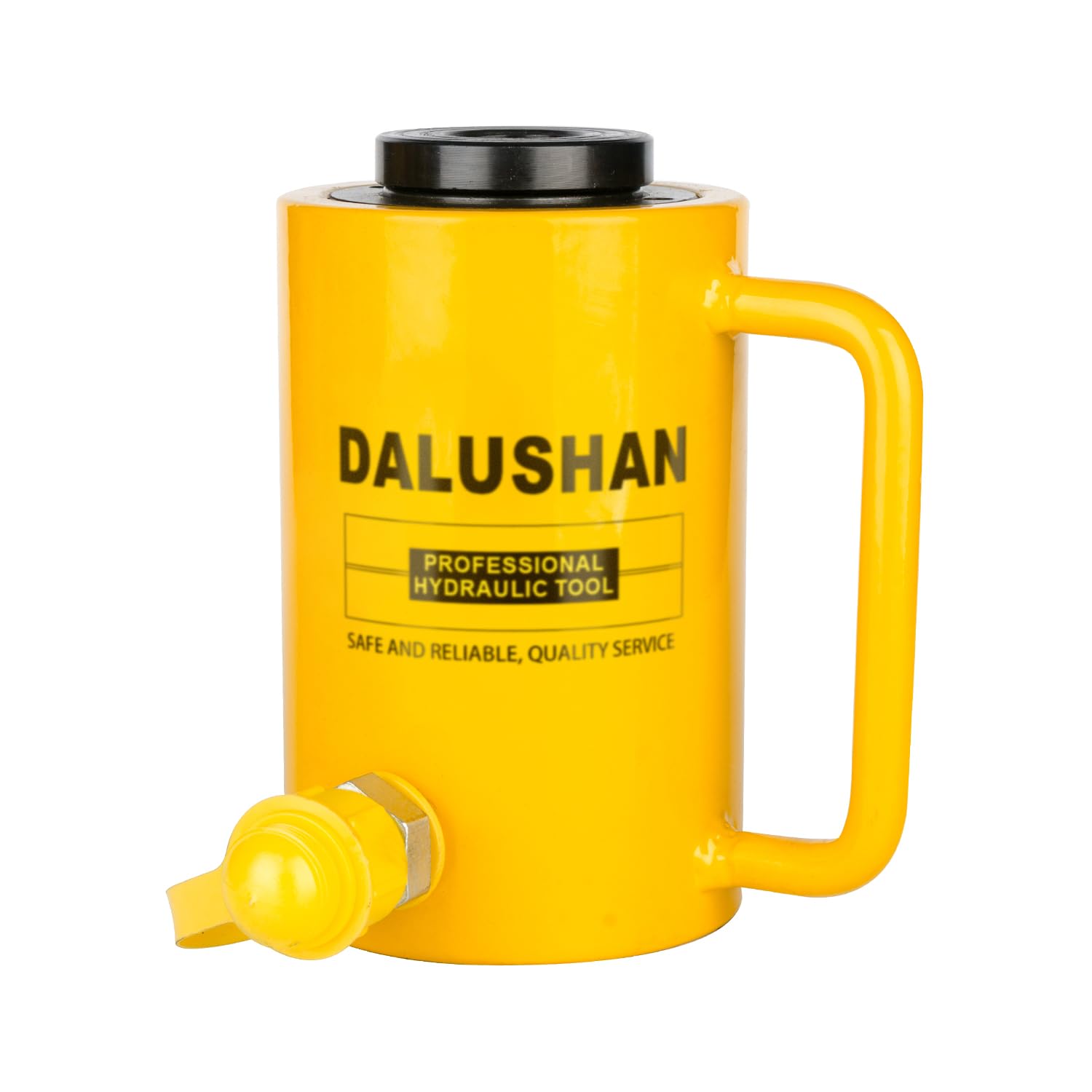 DALUSHAN 20T 4” Stroke Hydraulic Hollow Cylinder Jack Porta Power Ram Jack Hydraulic Lifting Cylinder Industrial Hollow Hydraulic Cylinder Jack for Machinery and Shipbuilding
