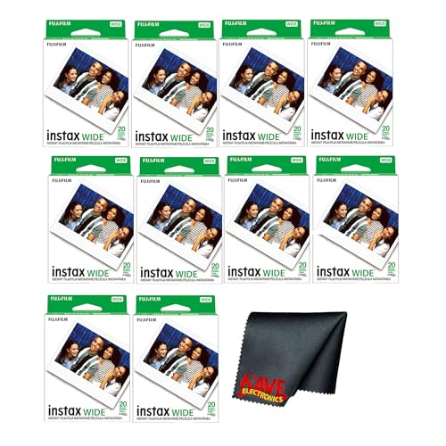 Fujifilm instax Wide Instant Film Bundle (200 Exposures)