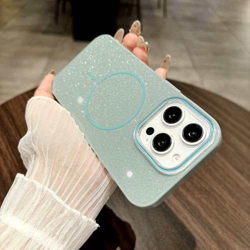 Coque magnétique pour iPhone 16 et 15 Pro Max antichoc verte