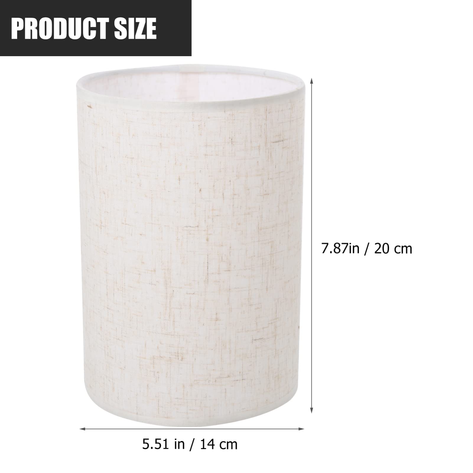 Beavorty Lino Beige Paralume per Lampada da Tavolo e
