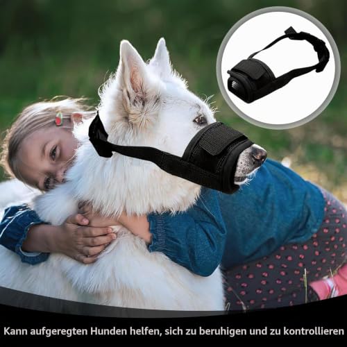 2 Stück MaulkorbKleineHunde,Maulkorb,MaulkorbMittlere Hunde,Hundemaulkorb,MaulkorbFür HundeVerstellbare Schlaufe Weicher MaulkorbVerhindert,Für Kleine Große UndHunde(Schwarz, Klein)