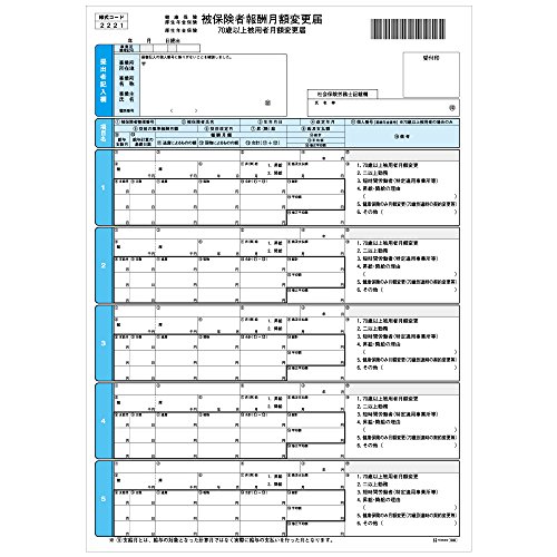 ヒサゴ 健保月額変更届 A4 100枚 OP940
