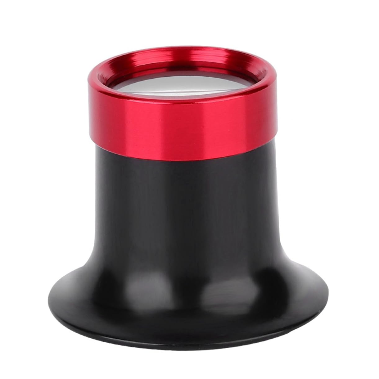 KONTONTY 10x Magnifying Glass Loupe Watch Repair Jewelry Magnifier Loupe Tool for Fine Work Clear Precision Lens Durable Aluminum Alloy Compact Design