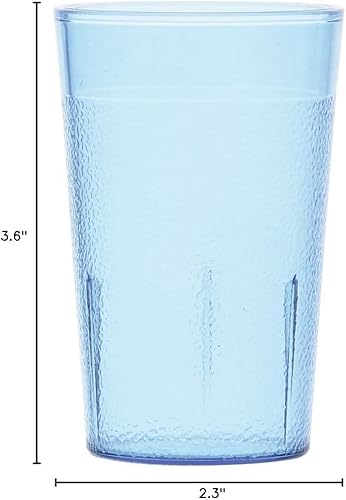 Miniatura 2 de Carlisle (5501) - Vaso apilable SAN de 5 onzas, color azul hielo