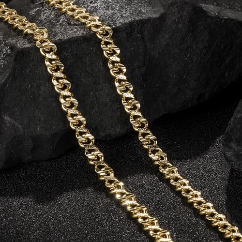 Dejngczs 14K Gold Chain for Mens Chunky Cuban Link Chains for Men 14K Gold Necklaces for Womens Chain Necklace Men Mystery and Unique Dainty Golden Necklace for Women Non Tarnish 16-24IN (20in) by Dejngczs - Used condition - Image 6
