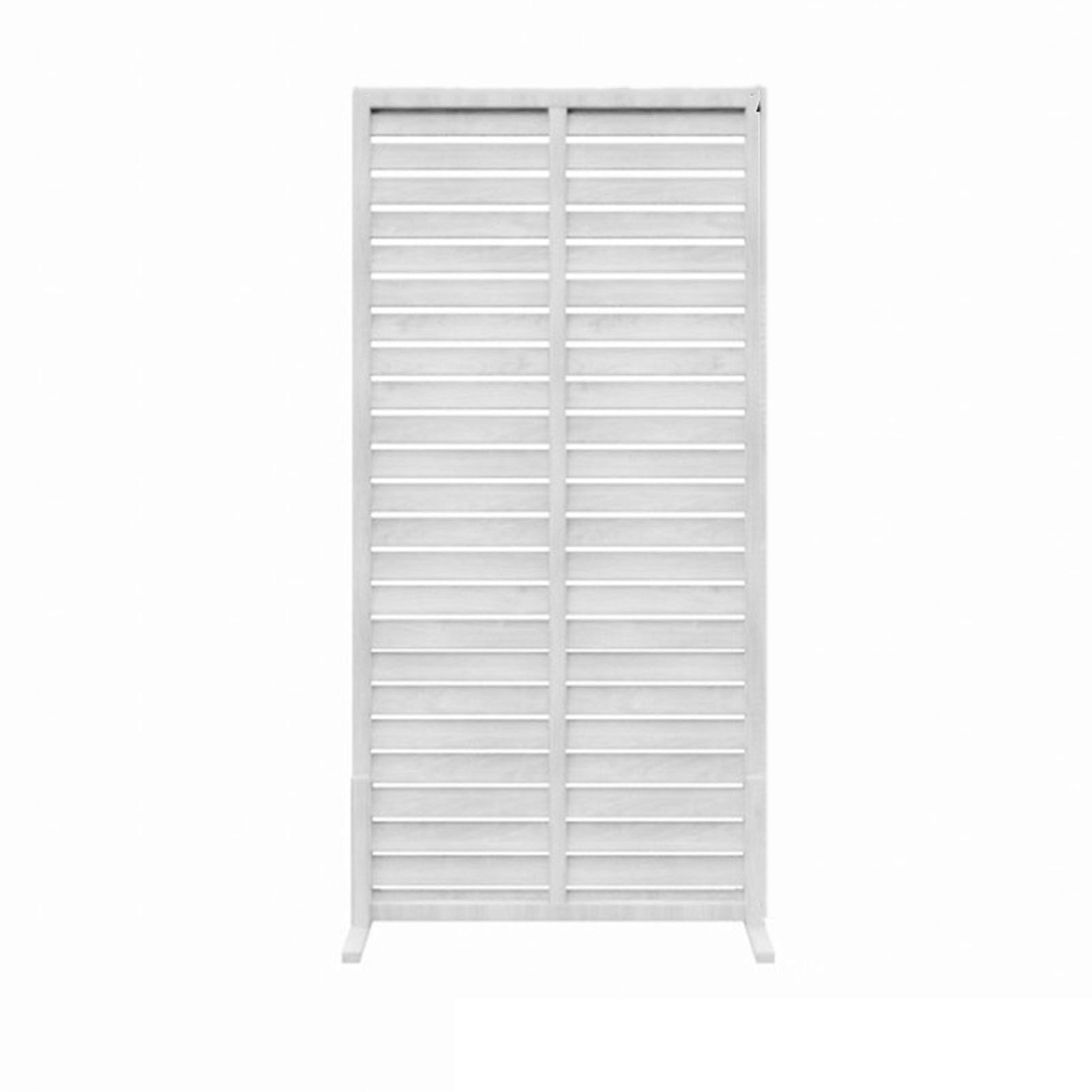 Outdoor - Valla de jardín de madera independiente, paneles expandibles para balcón y patio, divisor decorativo para patio (blanco, 60 x 90 cm)