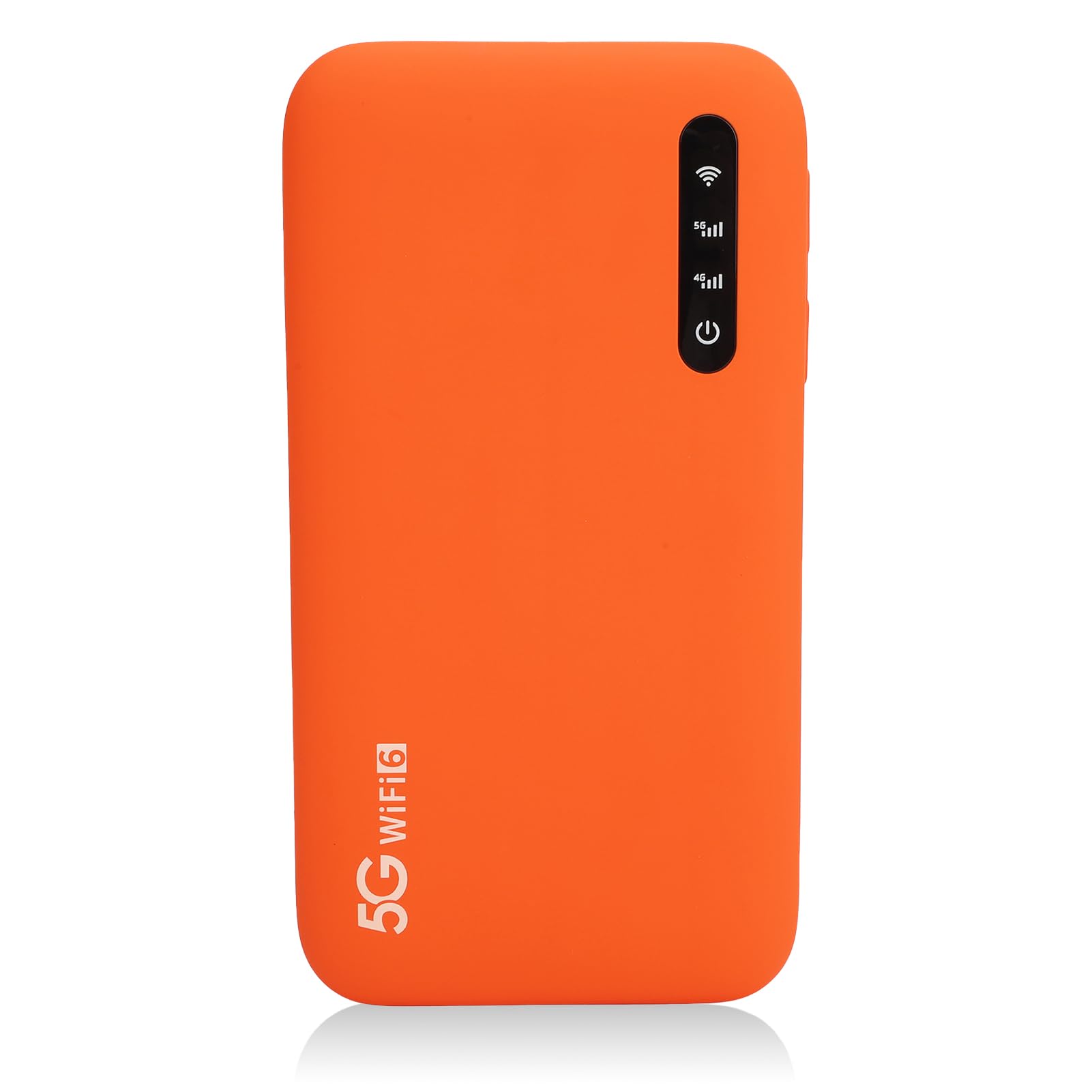 5G Mobile Hotspot, Portable Travel Router with SIM Card Slot Supports 16 Users At The Same Time, Pocket Dual Band Wi Fi 6 Device with 6100mAh Battery, Secure Internet for Home