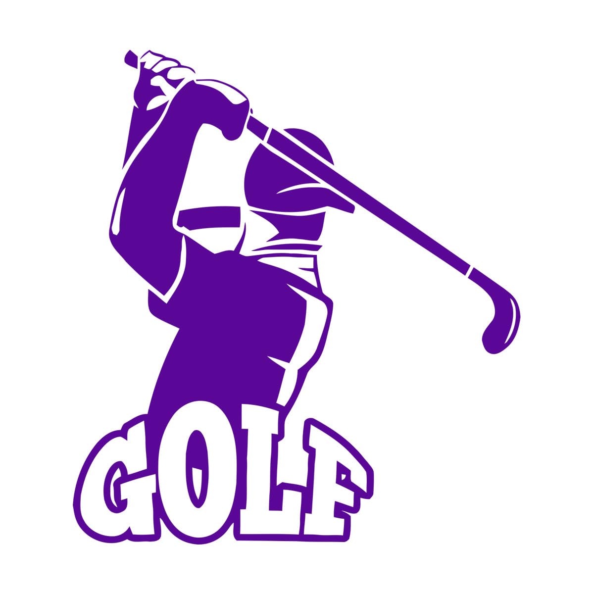 Golf Sport Wall Stickers Quotes Removeable Vinyl Art DIY Decals Room Decoration for Living Room Teens Room Decor Sticker Large - 51x56cm — image 1