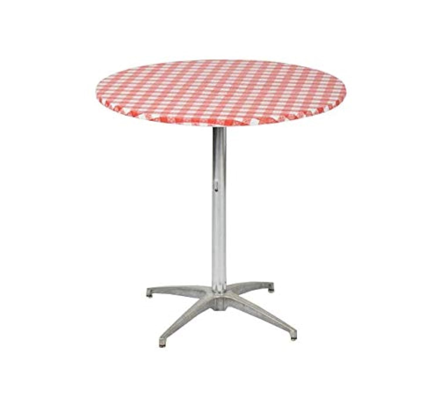 Fundas de mesa redondas para evitar manchas Kwik-Covers de plastico rojo ajustable pack de 5