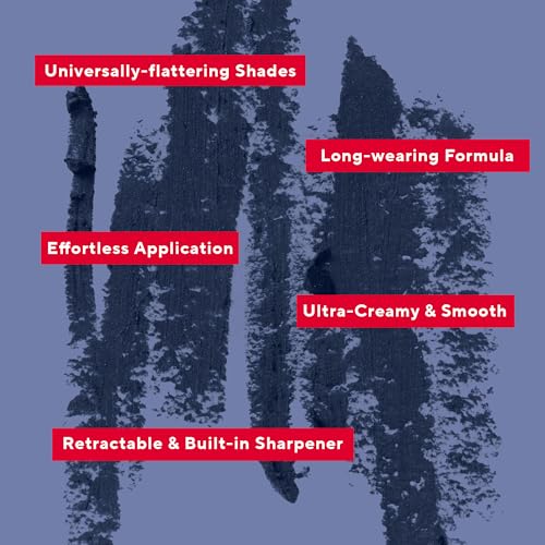 Mirabella Retractable Eye Definer Gel Eyeliner Pencil, Richly Pigmented Color Eyeliner Offers All-Day Wear for Precise and Sultry Looks with Hydrating Antioxidants Vitamin E and C, Twig