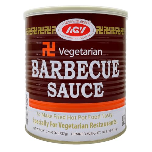 Vegetarian Satay BBQ Sauce - Authentic Taiwanese Shacha Sauce for Stir Fry, Hotpot Soup, Dipping & More! | Plant-Based and Flavorful - Product of Taiwan (ç´ é£Ÿæ²™èŒ¶é…±) - 26 Ounce Tin