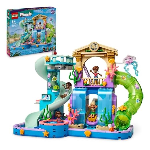 LEGO Friends Heartlake City Water Park Toy - incl. 4 Mini Dolls, 3 Slides & Lots of Summer Accessories - Creative Gift for 8+ Year Old Girls - 42630