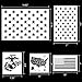 Koogel 8 Pcs Plastic Stencil Template+1 Mysterious Airbrush Stencils, American Flag 50 Star U.S(Map Flag Marine Corps Army Air Force) for Planner/Notebook/Diary/Scrapbook/Graffiti/DIY Drawing Painting