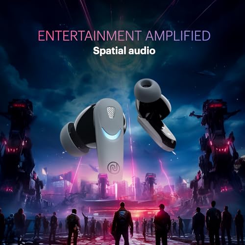 Image of Noise Buds Combat X in-Ear True Wireless Gaming Earbuds with 40Ms Low Latency, 60H of Playtime, Spatial Audio, RGB Lights,Instacharge(10 Min=180 Min),10Mm Driver, BT V5.3(Shadow Grey)