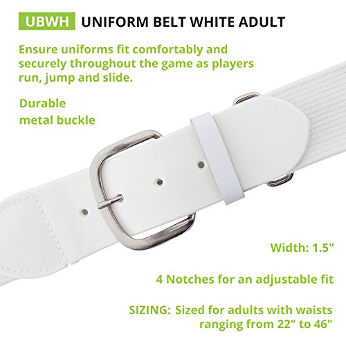 Image of Champion Sports Baseball & Softball Belt - Stretch Fit Uniform Belt for Youth & Adult Players, Multiple Colors