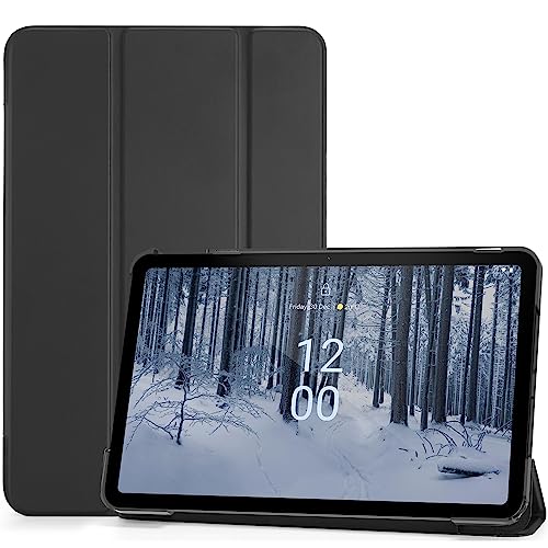 ProCase Case for Nokia T21 Tablet 10.36 Inch 2022, Slim Light Cover Trifold Stand Hard Shell Folio Case Smart Cover for 10.36" Nokia Tablet T21 TA-1495 TA-1521 TA-1505 TA-1487 2022 Release -Black