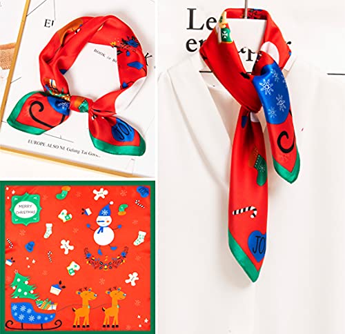 Image of ANDANTINO 100% Mulberry Silk Scarf -21 inch Square Neckerchief with Gift Packed