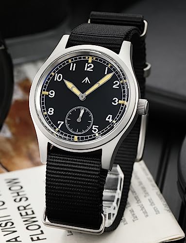 Image of TACTICAL FROG Militado D12 Military Mens Watch VD78 Quartz Sapphire Crystal C3 Super Luminous 36mm Dial Military-Style Dress Watches, 100M Waterproof