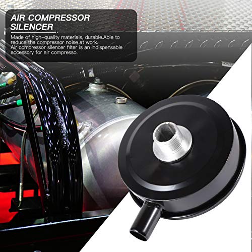 VILLCASE 2Pcs Filtro de Silenciador de Compressor de Ar Filtro de Ar de Metal Silenciador Filtro de