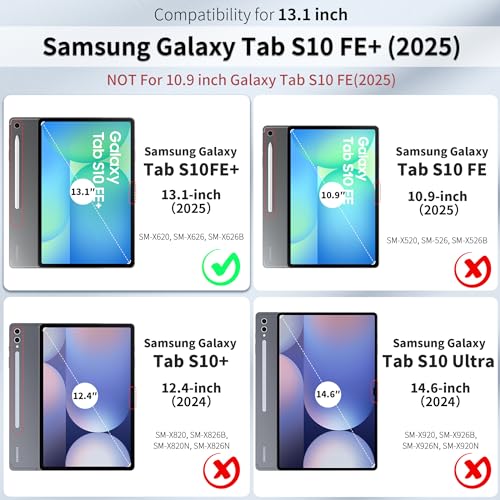 Étui Samsung Galaxy Tab S10 FE+ anti-rayures protège-stylet TPU - 2