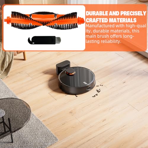 Image of HASTHIP 2Pcs Replenishment Kit for Mi Robot Vacuum Cleaner Mop P, Replacement Accessories Replacement Parts Includes 1 Main Brush, 1 Narrow Cleaning Brush - Cleaning Tools