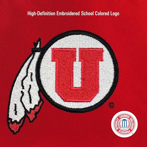 Image of JanSport NCAA Officially Licensed Backpack, Utah Utes, Superbreak Plus with Padded 15'' Laptop Sleeve, Spacious Computer Bag for Men & Women, Durable Daypack with Bottle Pocket, Red Tape