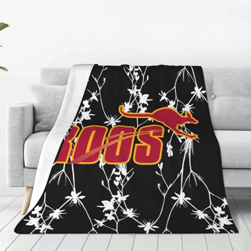 Austin College Logo Blanket Large Luxury Fleece Soft Anti-Static Anti-Pilling Flannel Bed Blanket