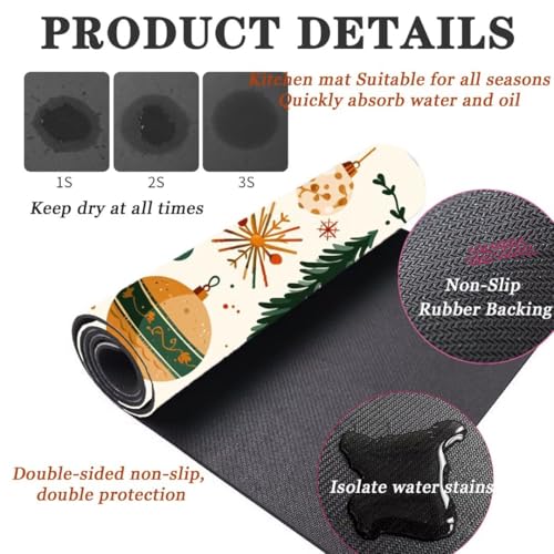 Alfombra baño secado rapido y alfombrilla de cocina de dos piezas lavable 3